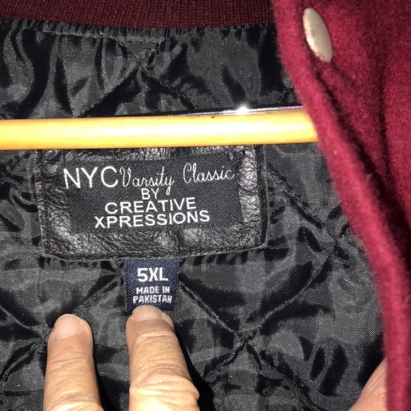 Unisex NFL 49’ers Embellished Varsity Jacket 5X Big & Tall San Francisco - Picture 13 of 13